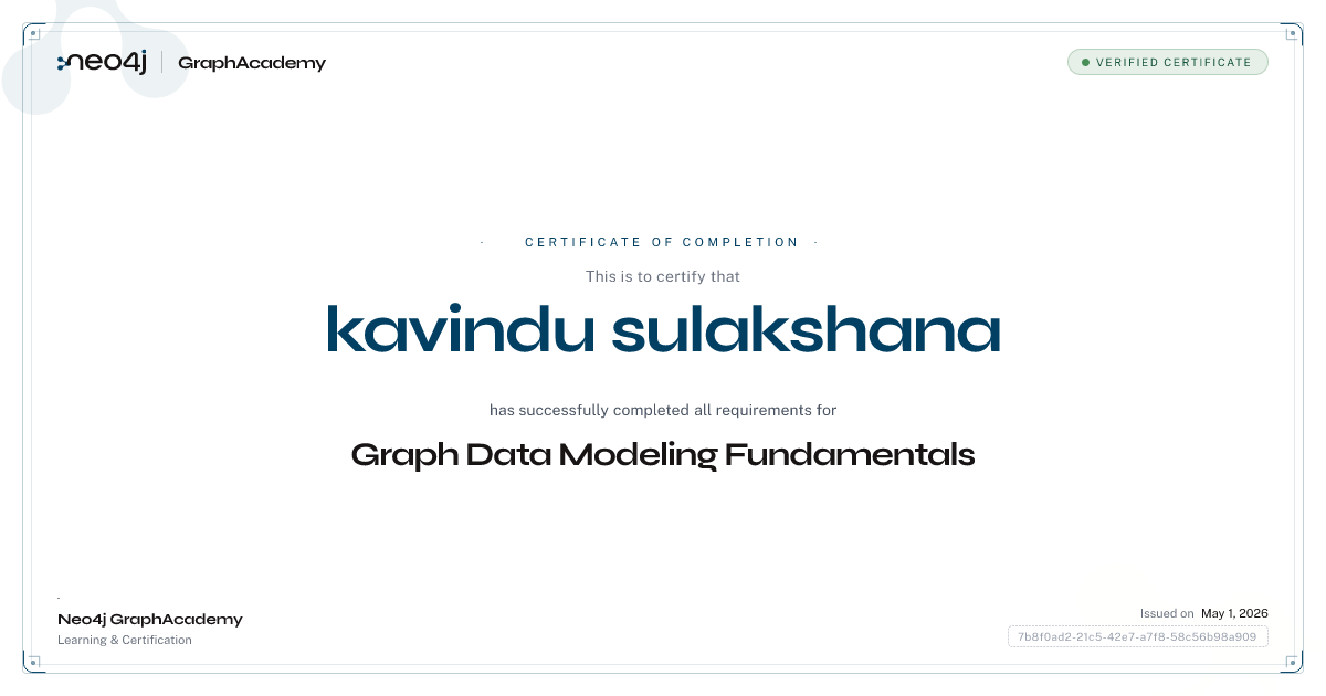 Graph Data Modeling Fundamentals Certificate | GraphAcademy