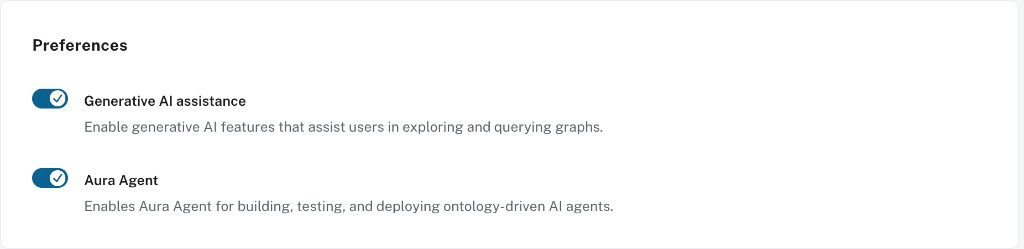 Settings showing the Aura Agent toggle enabled