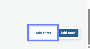 Add filter button highlighted