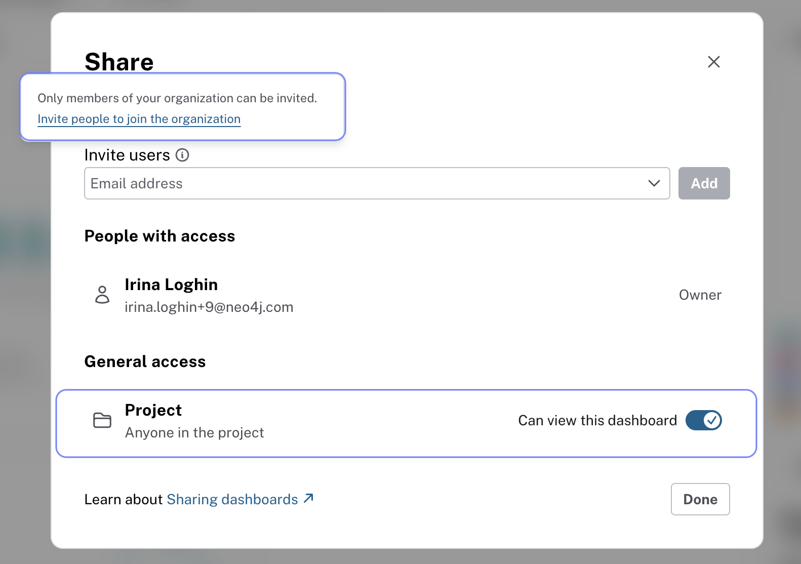 dashboard viewer access confirmed