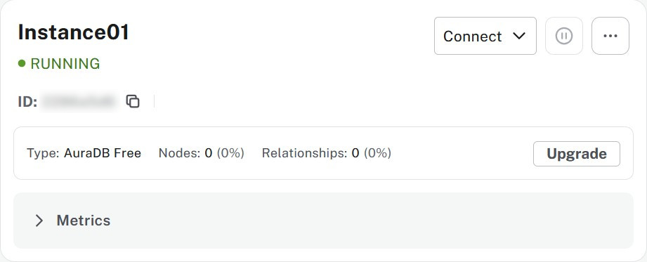Instance status showing Running