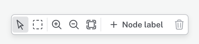 Data canvas controls