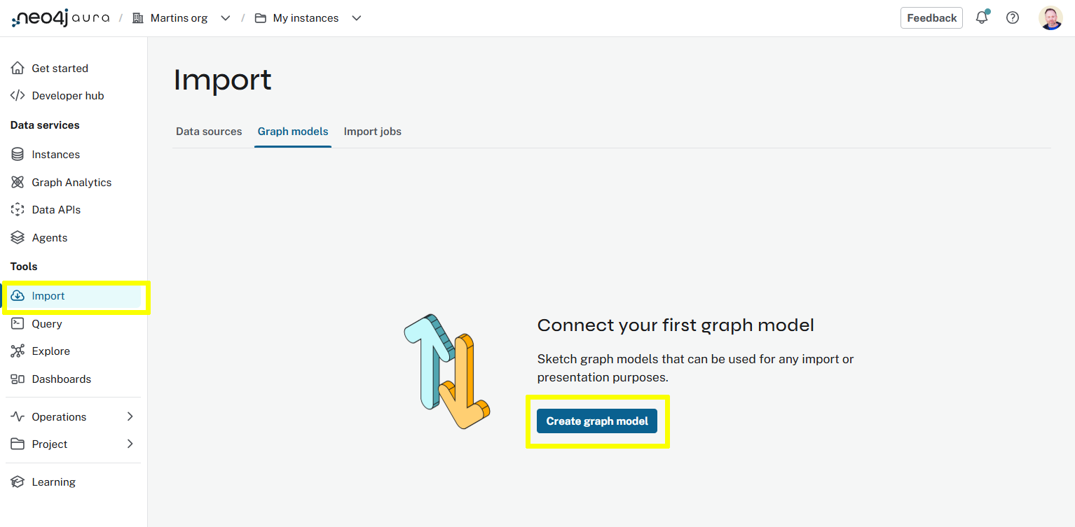 Aura Console - Import - Graph Models