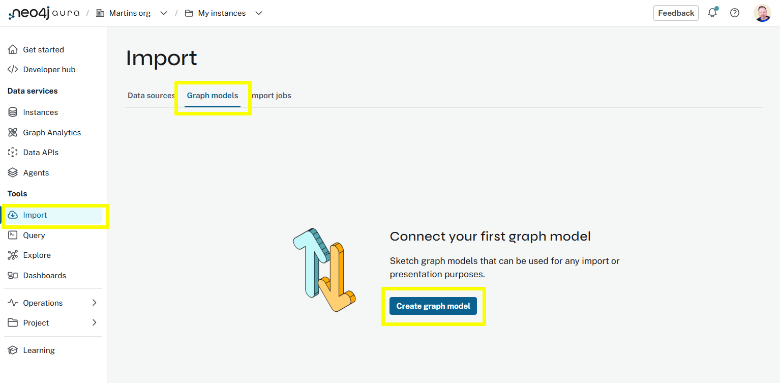 Aura Console - Import - Graph Models