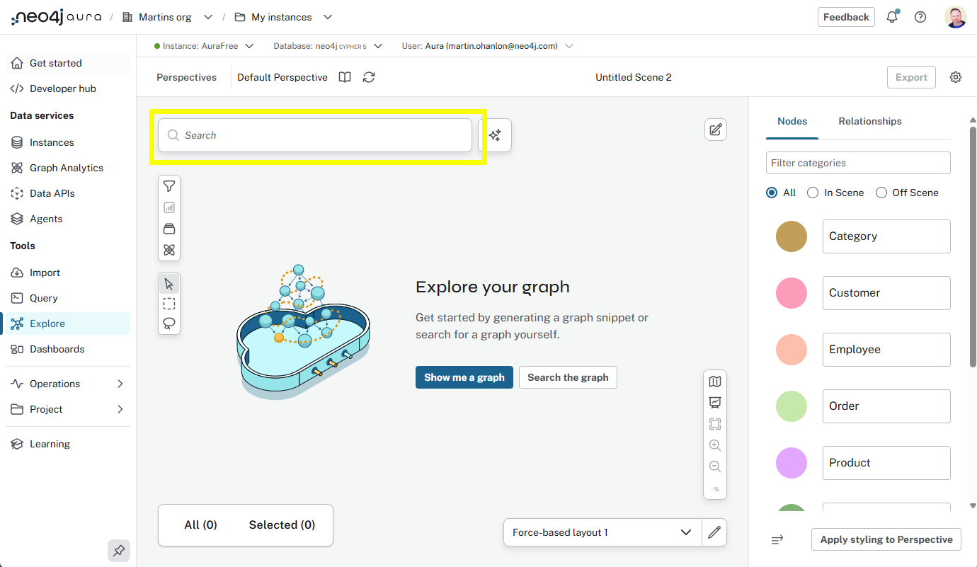 Search box highlighted