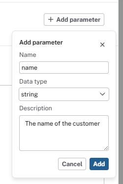 add parameter